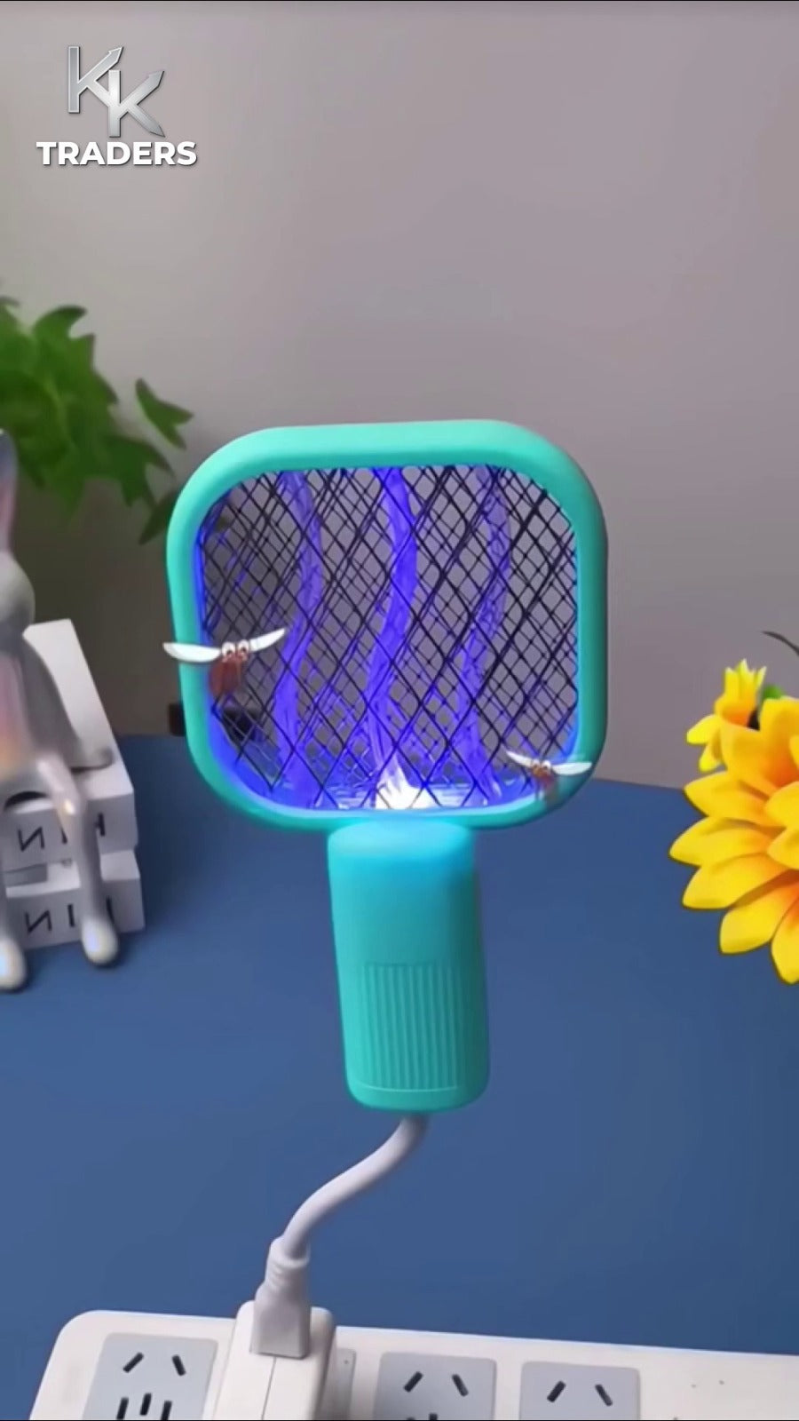 USB Electric Mosquito Killer Racket Lamp | Silent & Safe Insect Killer Light