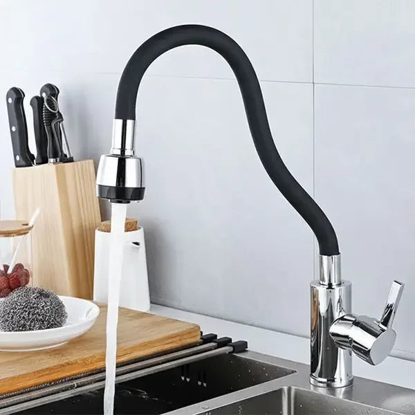 360° Bendable Silicone Faucet Nozzle – Jet & Soft Stream (Random Color)