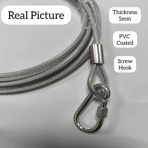 Stainless Steel PVC Coated Clothesline - FREE Shipping Today Only